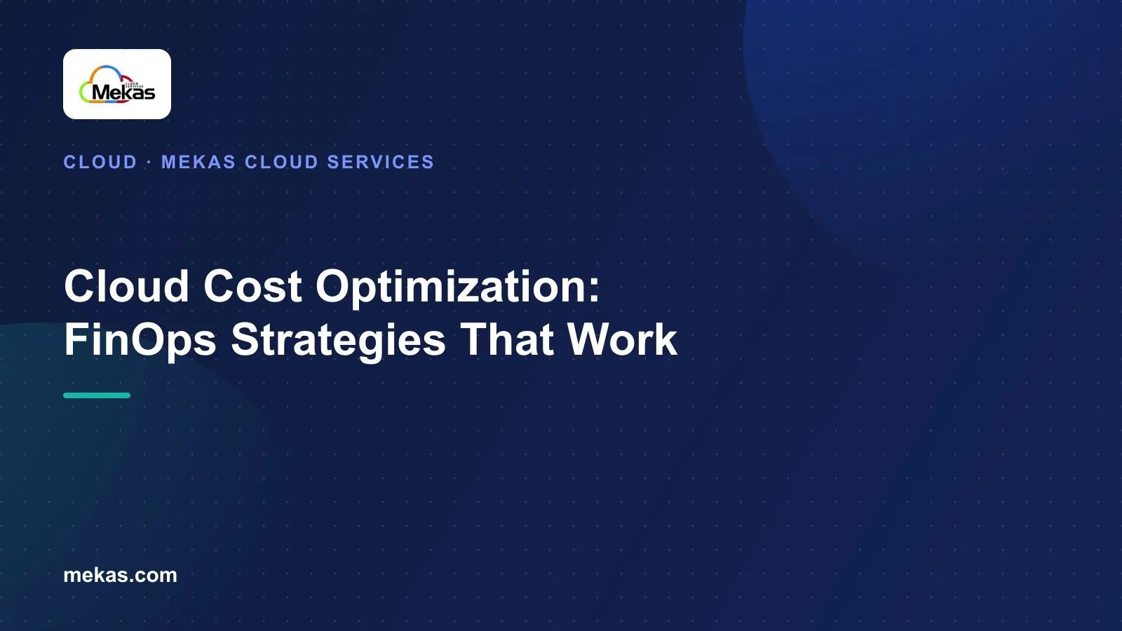 Dashboard-style illustration representing cloud cost tracking and optimization