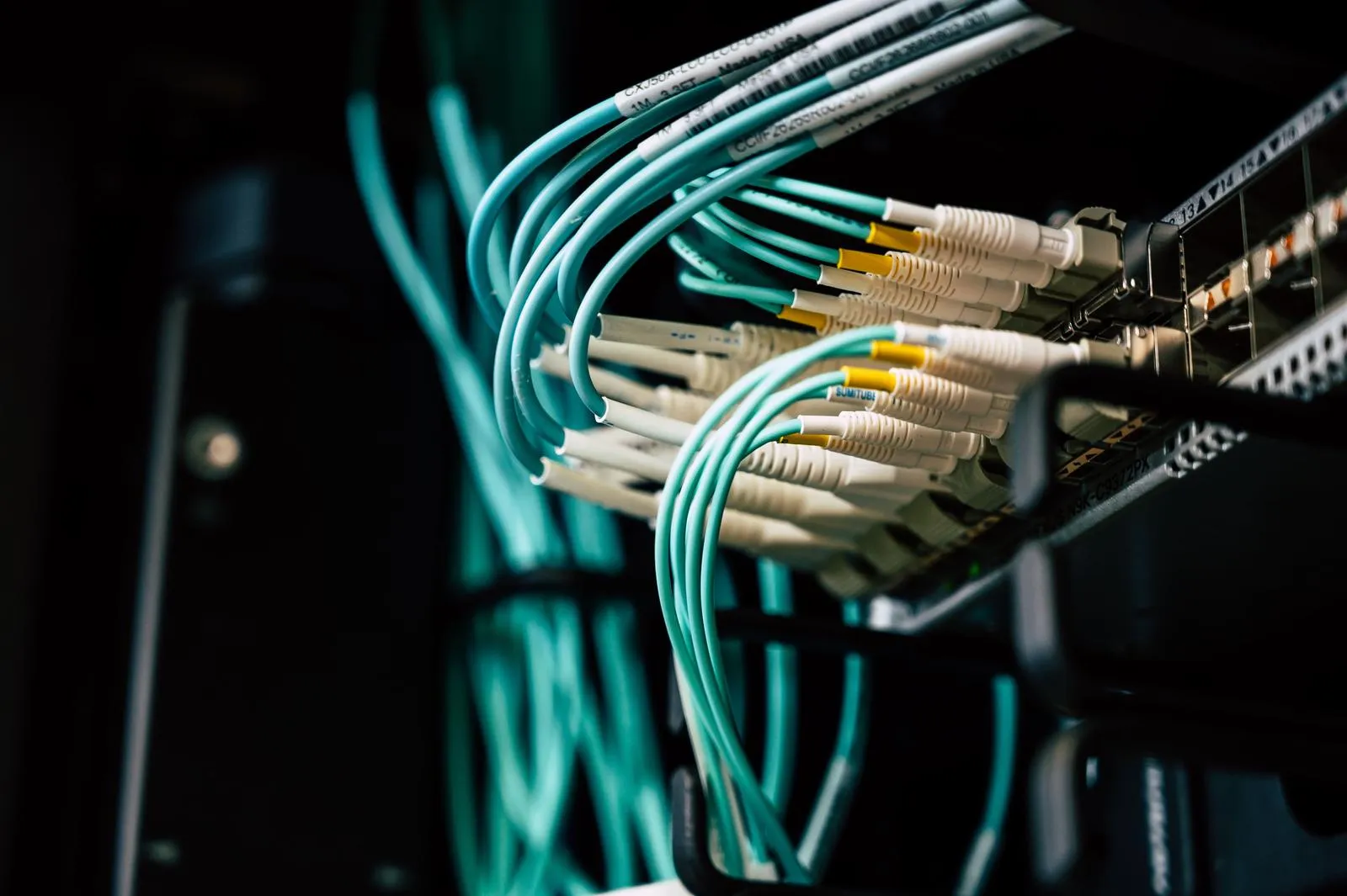 Network infrastructure cabling in a secure data center